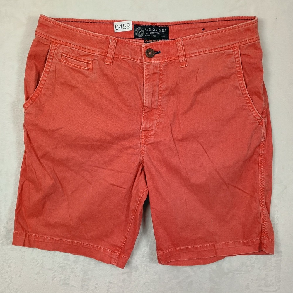 American Eagle Shorts Mens 36 Coral Active Flex Classic Chino Summer Outdoors